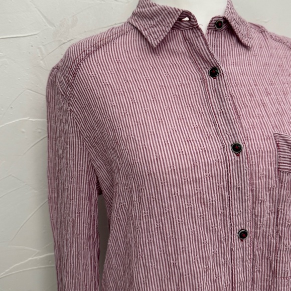 Free People No Limits Stripe Stretch
Cotton Shirt - Picture 7 of 16